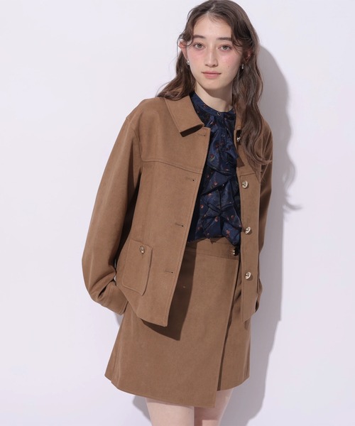 Rirandture(リランドチュール)の「スエードラップミニスカート(スカート・レディース・ベージュ/キャメル・0/1/2)」の13枚目の写真