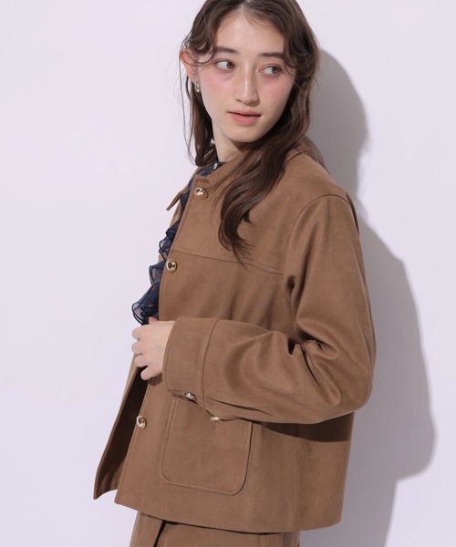 Rirandture(リランドチュール)の「スエードラップミニスカート(スカート・レディース・ベージュ/キャメル・0/1/2)」の14枚目の写真