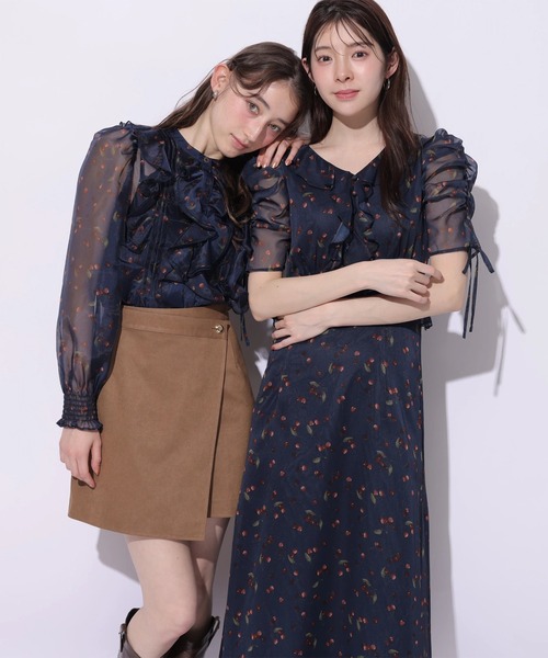 Rirandture(リランドチュール)の「スエードラップミニスカート(スカート・レディース・ベージュ/キャメル・0/1/2)」の19枚目の写真