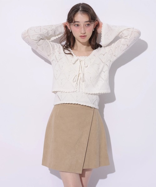 Rirandture(リランドチュール)の「スエードラップミニスカート(スカート・レディース・ベージュ/キャメル・0/1/2)」の21枚目の写真