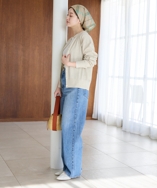 IENA（イエナ）の「《新色あり/追加2》LEVITAロングスリーブカーディガン（カーディガン/ボレロ・レディース・シルバー/アイボリー/ブラウン・FREE）」の11枚目の写真