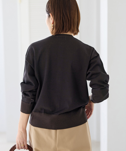 IENA（イエナ）の「《新色あり/追加2》LEVITAロングスリーブカーディガン（カーディガン/ボレロ・レディース・シルバー/アイボリー/ブラウン・FREE）」の16枚目の写真