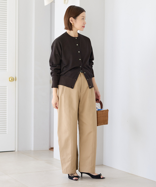 IENA（イエナ）の「《新色あり/追加2》LEVITAロングスリーブカーディガン（カーディガン/ボレロ・レディース・シルバー/アイボリー/ブラウン・FREE）」の20枚目の写真