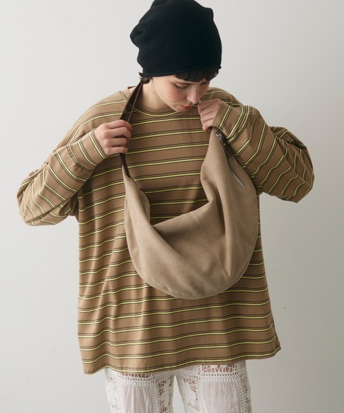 full/fill.(フルフィル)の「belt handle shoulder bag / ベルトハンドルショルダーバッグ(ショルダーバッグ・レディース・ブラック/ベージュ・FREE)」の5枚目の写真