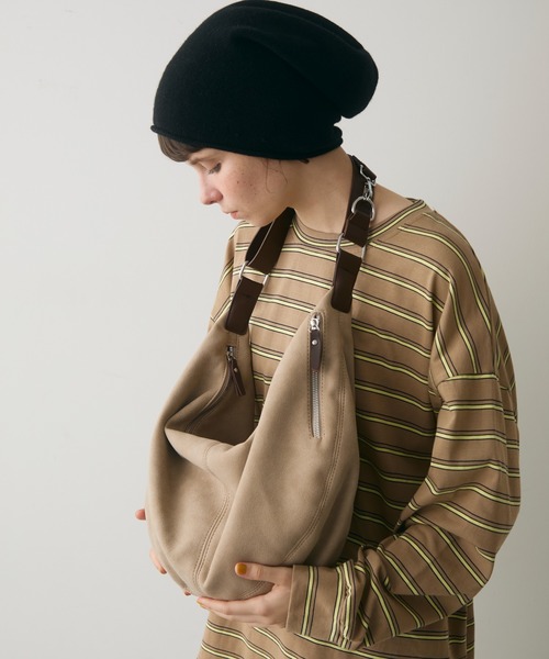 full/fill.(フルフィル)の「belt handle shoulder bag / ベルトハンドルショルダーバッグ(ショルダーバッグ・レディース・ブラック/ベージュ・FREE)」の9枚目の写真