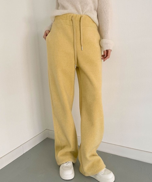 LOWO(ロワ)の「バックハートポケット もこもこボアスウェットパンツ レディース リラックス(スウェットパンツ・レディース・レッド/ピンク/ミント/グレー/イエロー・FREE)」の19枚目の写真
