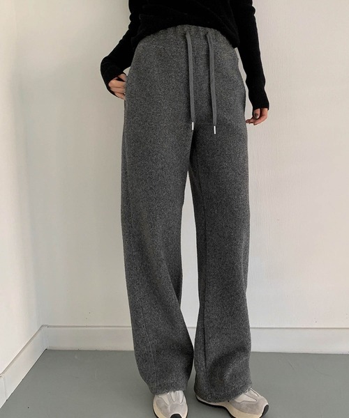 LOWO(ロワ)の「バックハートポケット もこもこボアスウェットパンツ レディース リラックス(スウェットパンツ・レディース・レッド/ピンク/ミント/グレー/イエロー・FREE)」の21枚目の写真