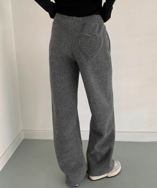 LOWO(ロワ)の「バックハートポケット もこもこボアスウェットパンツ レディース リラックス(スウェットパンツ・レディース・レッド/ピンク/ミント/グレー/イエロー・FREE)」の22枚目の写真