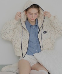 JUMELLE | 花柄ステッチフーディー(パーカー)