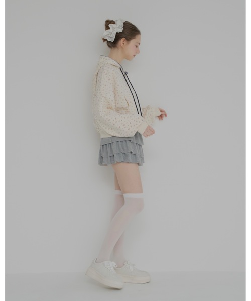 JUMELLE(ジュメロ)の「花柄ステッチフーディー(パーカー・レディース・クリーム・FREE)」の14枚目の写真