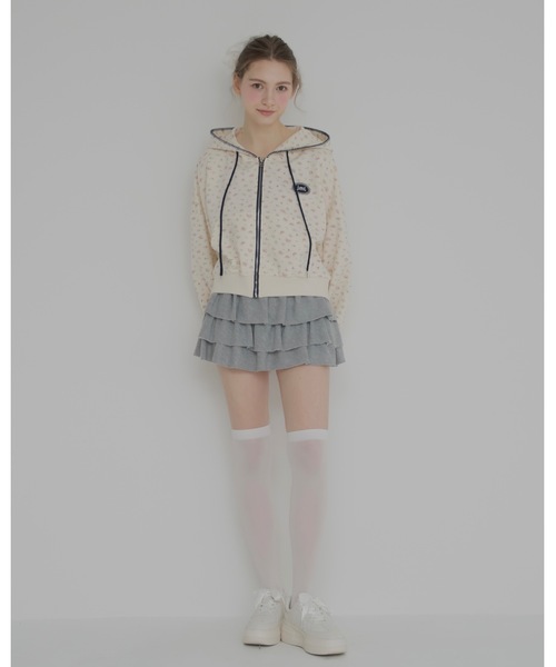 JUMELLE(ジュメロ)の「花柄ステッチフーディー(パーカー・レディース・クリーム・FREE)」の15枚目の写真