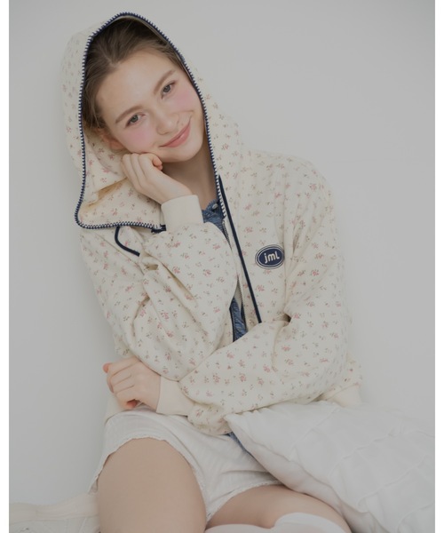 JUMELLE(ジュメロ)の「花柄ステッチフーディー(パーカー・レディース・クリーム・FREE)」の17枚目の写真