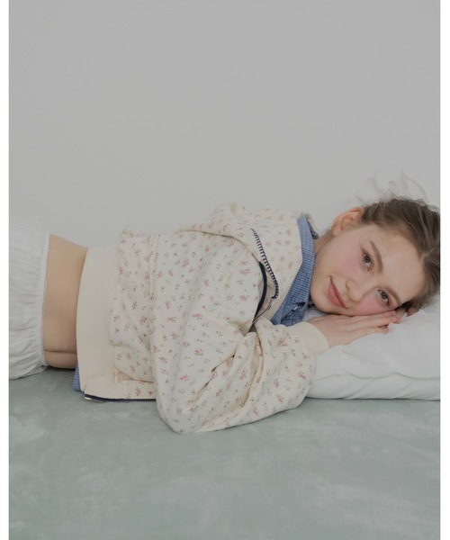 JUMELLE(ジュメロ)の「花柄ステッチフーディー(パーカー・レディース・クリーム・FREE)」の19枚目の写真