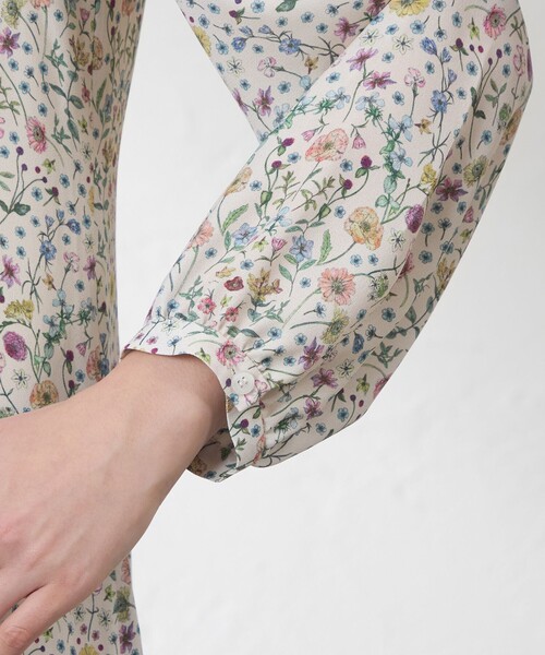 amaca（アマカ）の「【LIBERTY】ARCHWAY ボウタイワンピース（ワンピース・レディース・ダークネイビー/オフホワイト・40/38）」の9枚目の写真