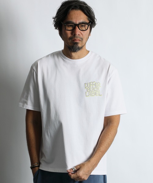 セール】〔BLACK LABEL〕NEON LOGO PRINT TEE：CVC天竺 速乾