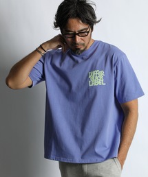 〔BLACK LABEL〕NEON LOGO PRINT TEE:CVC天竺 速乾 ネオンロゴ プリントTEE