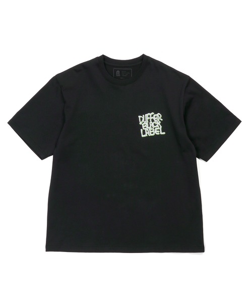 The DUFFER of ST.GEORGE(ザダファーオブセントジョージ)の「〔BLACK LABEL〕NEON LOGO PRINT TEE:CVC天竺 速乾 ネオンロゴ プリントTEE(Tシャツ/カットソー・メンズ・ブルー/ブラック/ライトグレー/ホワイト・SMALL/MEDIUM/LARGE/X-LARGE)」の19枚目の写真