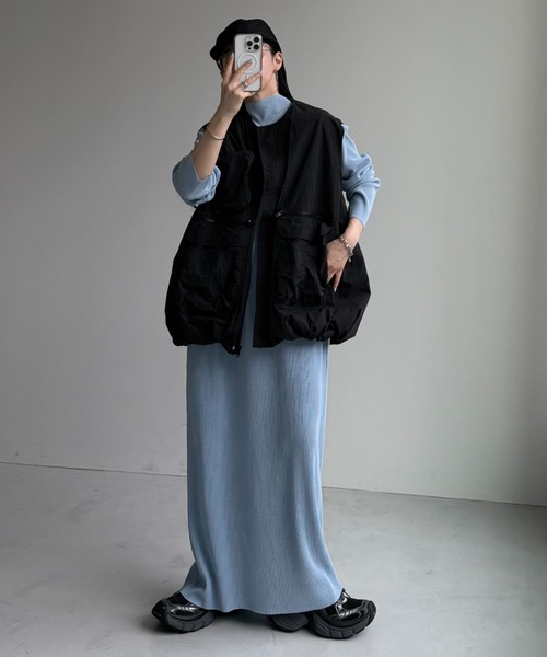 wee9s(ウィークス)の「9pockets buddy egg vest / 9ポケットバディエッグベスト(ベスト・レディース・ブラック/ホワイト・FREE)」の11枚目の写真