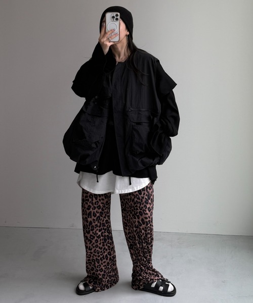 wee9s(ウィークス)の「9pockets buddy egg vest / 9ポケットバディエッグベスト(ベスト・レディース・ブラック/ホワイト・FREE)」の5枚目の写真