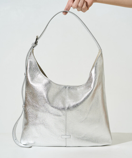 FREAK'S STORE(フリークスストア)の「限定展開 BEAURE LUNEA/ビュレルネア <本革>レザー ベルト ハンドバッグ(トートバッグ・レディース・ブラック/シルバー/ベージュ・ONE SIZE)」の18枚目の写真