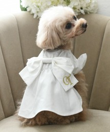 One Octave（ワンオクターヴ）の「One Octave/ビッグリボンギャザーシャツワンピ（ペットウェア）」