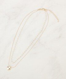 couture brooch（クチュールブローチ）の「レイヤードパール調ネックレス（ネックレス）」