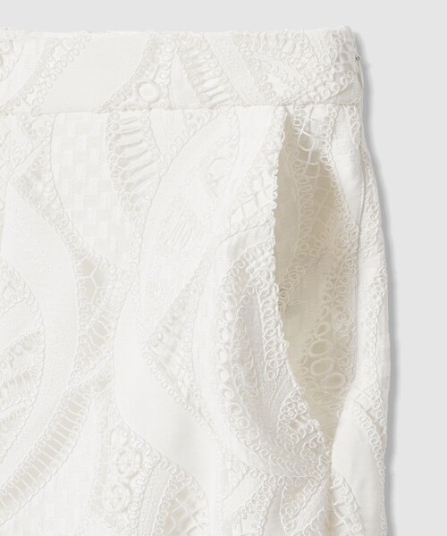 ANAYI（アナイ）の「【セットアップ対応商品】リーフコード刺繍ワイドパンツ（その他パンツ・レディース・ピンク/ホワイト/ブラック・38/36）」の5枚目の写真