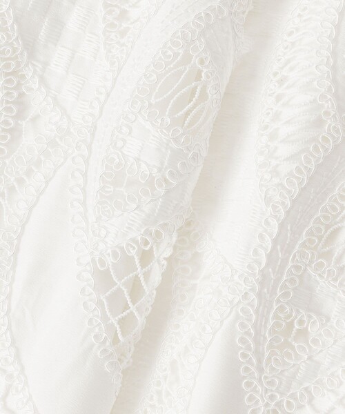 ANAYI（アナイ）の「【セットアップ対応商品】リーフコード刺繍ワイドパンツ（その他パンツ・レディース・ピンク/ホワイト/ブラック・38/36）」の7枚目の写真