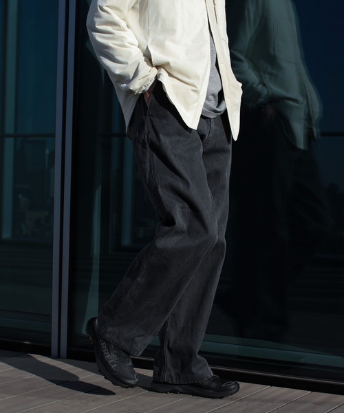 Snow Peak(スノーピーク)の「Snow Peak / Sulfur Dyed Fade Pants フェードパンツ(カーゴパンツ・メンズ・チャコール/ブルー・S/M/L/XL)」の2枚目の写真