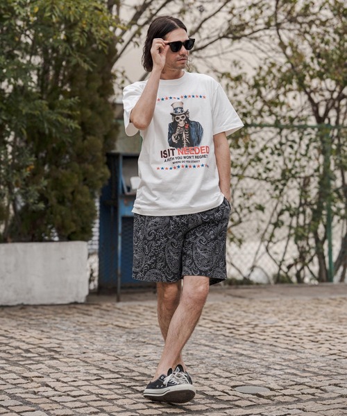 CAMBIO(カンビオ)の「mt10264- プリントT(IS IT NEEDED) Tシャツ(CASD-170)(Tシャツ/カットソー・メンズ・ライトイエロー/ホワイト系その他/スミクロ・XL/L/M/S)」の20枚目の写真