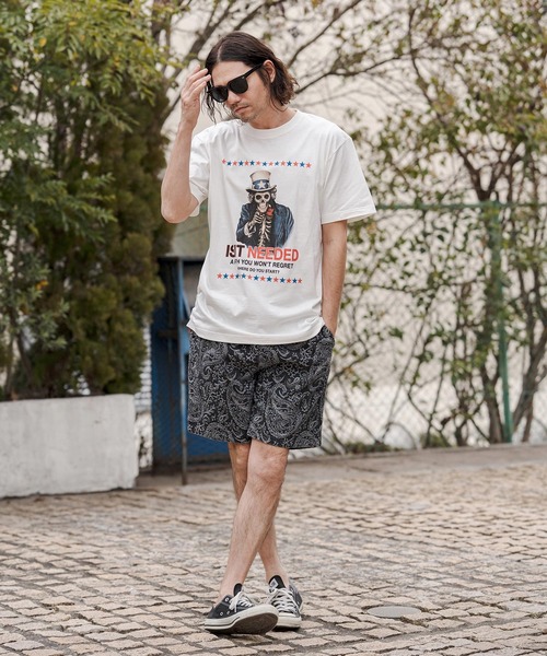 CAMBIO(カンビオ)の「mt10264- プリントT(IS IT NEEDED) Tシャツ(CASD-170)(Tシャツ/カットソー・メンズ・ライトイエロー/ホワイト系その他/スミクロ・XL/L/M/S)」の21枚目の写真