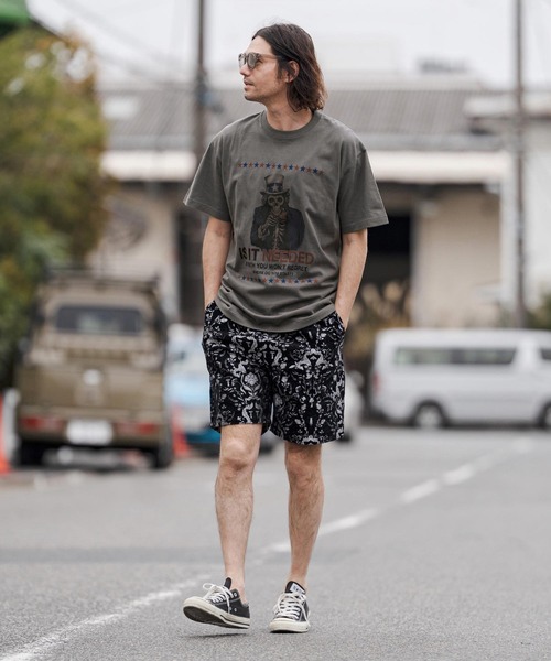 CAMBIO(カンビオ)の「mt10264- プリントT(IS IT NEEDED) Tシャツ(CASD-170)(Tシャツ/カットソー・メンズ・ライトイエロー/ホワイト系その他/スミクロ・XL/L/M/S)」の6枚目の写真