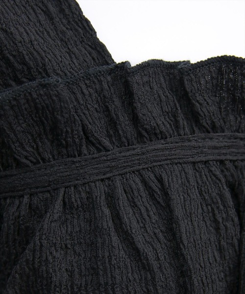 clear（クリア）の「楊柳フロントリボンブラウス[大人 フェミニン ガーリー]≪新作≫（シャツ/ブラウス・レディース・オフホワイト/ブラック/サックスブルー・F）」の10枚目の写真