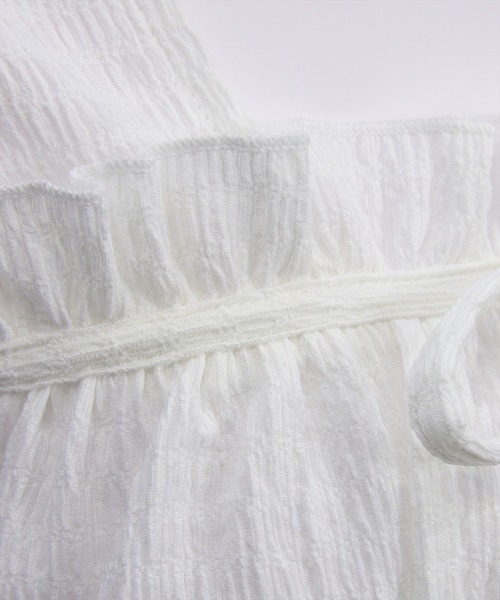 clear（クリア）の「楊柳フロントリボンブラウス[大人 フェミニン ガーリー]≪新作≫（シャツ/ブラウス・レディース・オフホワイト/ブラック/サックスブルー・F）」の11枚目の写真