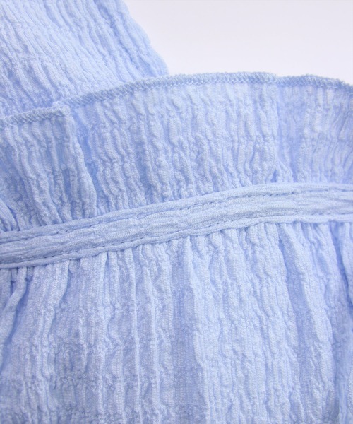 clear（クリア）の「楊柳フロントリボンブラウス[大人 フェミニン ガーリー]≪新作≫（シャツ/ブラウス・レディース・オフホワイト/ブラック/サックスブルー・F）」の12枚目の写真