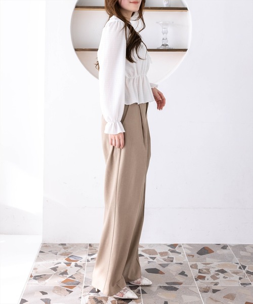 clear（クリア）の「楊柳フロントリボンブラウス[大人 フェミニン ガーリー]≪新作≫（シャツ/ブラウス・レディース・オフホワイト/ブラック/サックスブルー・F）」の22枚目の写真