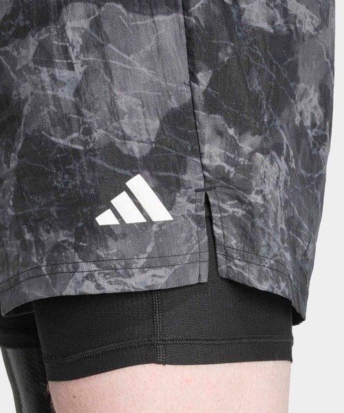 adidas（アディダス）の「オウン ザ ラン スプレーダイ2-in-1ショーツ / ハーフパンツ / アディダス adidas（その他パンツ・メンズ・グレー・XX-SMALL/LARGE/MEDIUM/SMALL）」の5枚目の写真