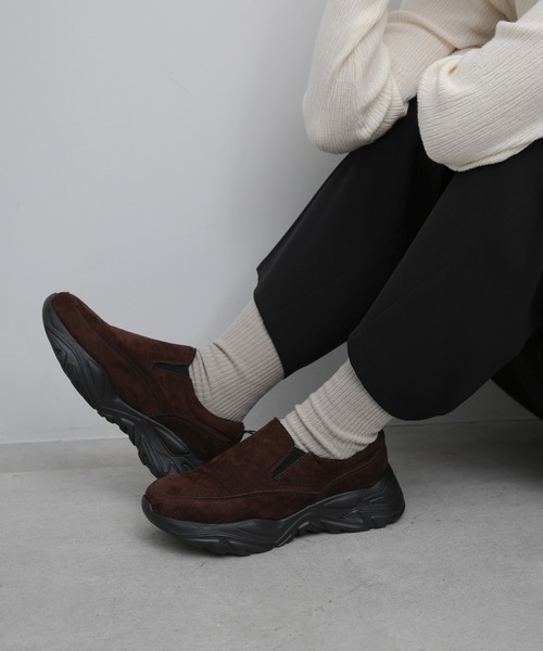select MOCA(セレクトモカ)の「【3サイズ展開】スウェードモックシューズ(スニーカー・レディース・ベージュ/チャコールグレー/ブラウン・LARGE/MEDIUM/SMALL)」の17枚目の写真