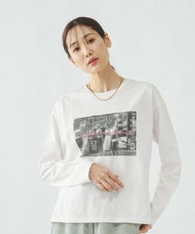 GLOBAL WORK | リッチクリーンプリントロンT/636710(Tシャツ/カットソー)