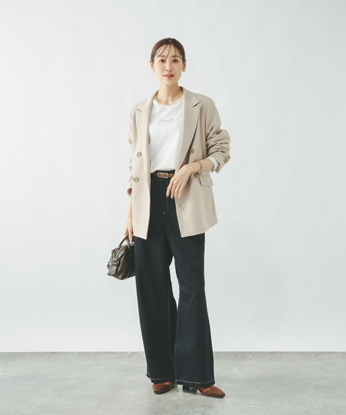 GLOBAL WORK(グローバルワーク)の「リッチクリーンプリントロンT/636710(Tシャツ/カットソー・レディース・ホワイト系その他3/ホワイト系その他2/チャコールグレー/ホワイト・MEDIUM/LARGE/SMALL)」の5枚目の写真