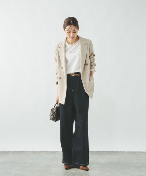 GLOBAL WORK(グローバルワーク)の「リッチクリーンプリントロンT/636710(Tシャツ/カットソー・レディース・ホワイト系その他3/ホワイト系その他2/チャコールグレー/ホワイト・MEDIUM/LARGE/SMALL)」の6枚目の写真