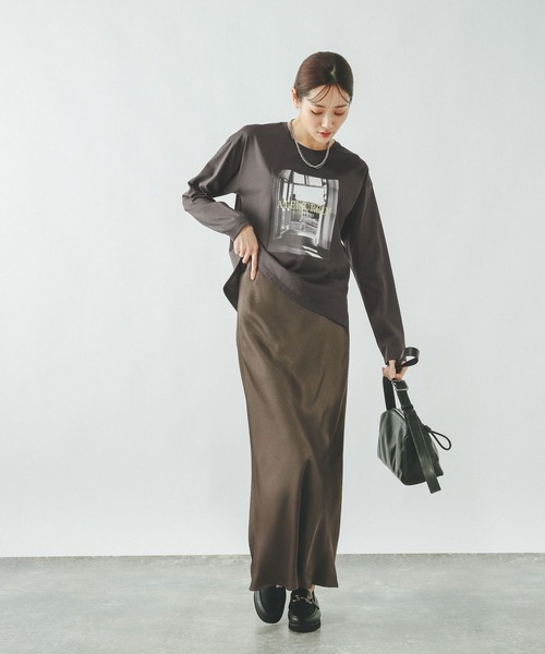 GLOBAL WORK(グローバルワーク)の「リッチクリーンプリントロンT/636710(Tシャツ/カットソー・レディース・ホワイト系その他3/ホワイト系その他2/チャコールグレー/ホワイト・MEDIUM/LARGE/SMALL)」の19枚目の写真