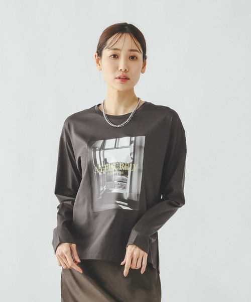 GLOBAL WORK(グローバルワーク)の「リッチクリーンプリントロンT/636710(Tシャツ/カットソー・レディース・ホワイト系その他3/ホワイト系その他2/チャコールグレー/ホワイト・MEDIUM/LARGE/SMALL)」の20枚目の写真