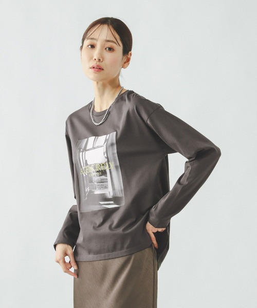 GLOBAL WORK(グローバルワーク)の「リッチクリーンプリントロンT/636710(Tシャツ/カットソー・レディース・ホワイト系その他3/ホワイト系その他2/チャコールグレー/ホワイト・MEDIUM/LARGE/SMALL)」の21枚目の写真