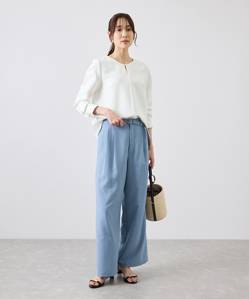 ROPE' PICNIC(ロペピクニック)の「360°ウルトラストレッチ フロントホックブラウス/2WAY(シャツ/ブラウス・レディース・イエロー系その他3/ブラック/ホワイト/ネイビー・40/38)」の19枚目の写真