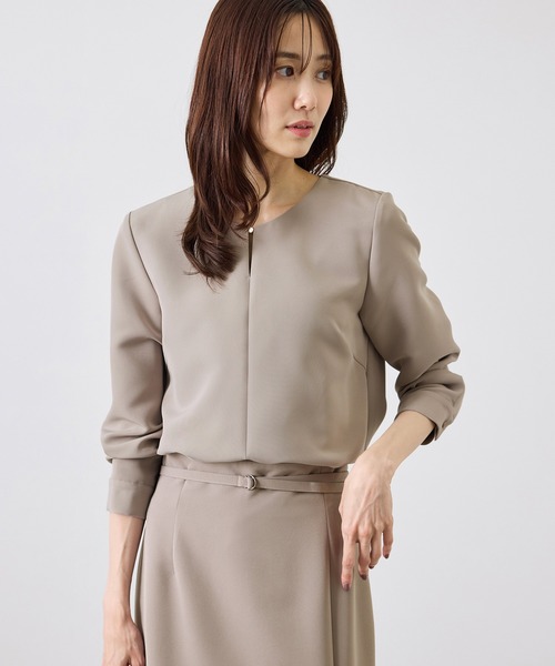 ROPE' PICNIC(ロペピクニック)の「360°ウルトラストレッチ フロントホックブラウス/2WAY(シャツ/ブラウス・レディース・イエロー系その他3/ブラック/ホワイト/ネイビー・40/38)」の17枚目の写真
