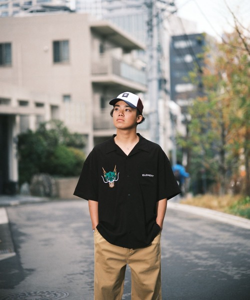 ELEMENT（エレメント）の「ELEMENT メンズ VIETNAM SK8 SHIRTS 半袖シャツ 【2026年春夏モデル】（シャツ/ブラウス・メンズ・ブラック系その他2/ブラック系その他・X-LARGE/LARGE/MEDIUM）」の8枚目の写真