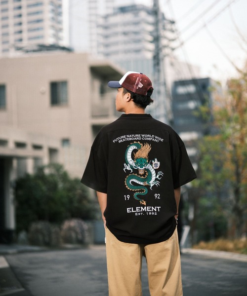 ELEMENT（エレメント）の「ELEMENT メンズ VIETNAM SK8 SHIRTS 半袖シャツ 【2026年春夏モデル】（シャツ/ブラウス・メンズ・ブラック系その他2/ブラック系その他・X-LARGE/LARGE/MEDIUM）」の10枚目の写真