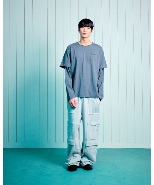 THECOLDESTMOMENT(ザコールデストモーメント)の「TCM pigment multi cargo sweat pants (light grey)(その他パンツ・レディース・その他・SMALL/MEDIUM/LARGE)」の9枚目の写真