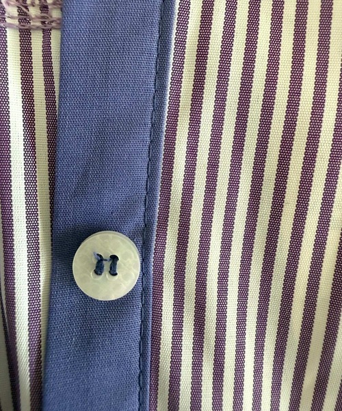 Q（キュー）の「リブドッキングワンピース（ワンピース・レディース・パープル系/ブラック×ホワイト・MEDIUM）」の6枚目の写真